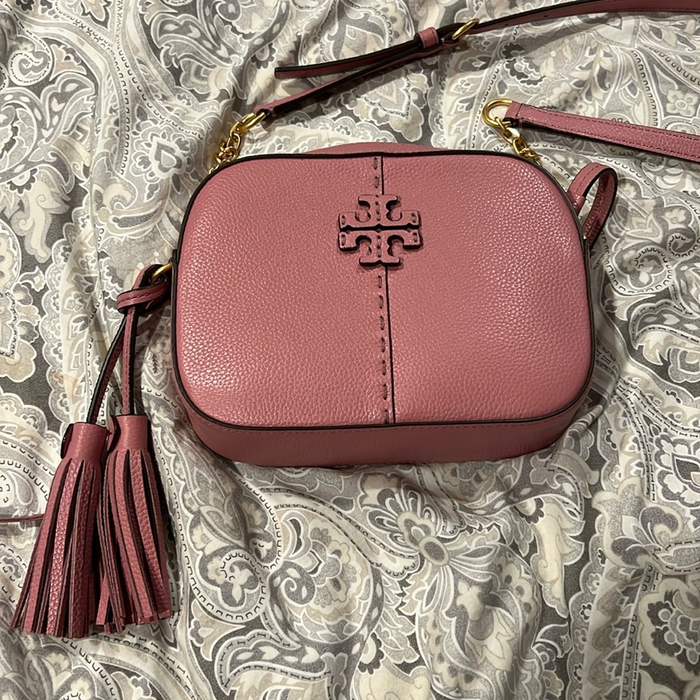 Tory Burch | Pink Magnolia McGraw Crossbody Camera Bag & Dust Bag